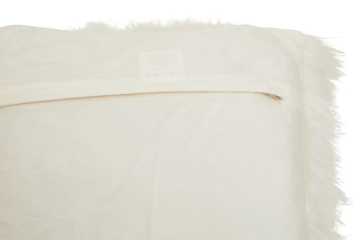 Bosie Cream Square Fur Cushion | Lamina
