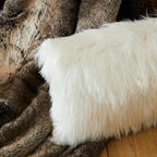 Bosie Cream Fur Cushion | Lamina