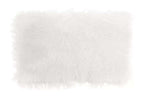 Bosie Real Fur White Rectangular Cushion | Mongolian
