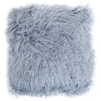 Bosie Real Fur Grey Square Cushion | Mongolian