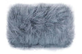 Bosie Real Fur Grey Rectangular Cushion | Mongolian