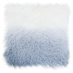 Bosie Real Fur Grey Ombre Square Cushion | Mongolian