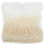 Bosie Real Fur Natural Ombre Square Cushion | Mongolian