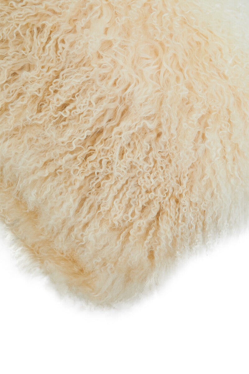 Bosie Real Fur Natural Ombre Square Cushion | Mongolian
