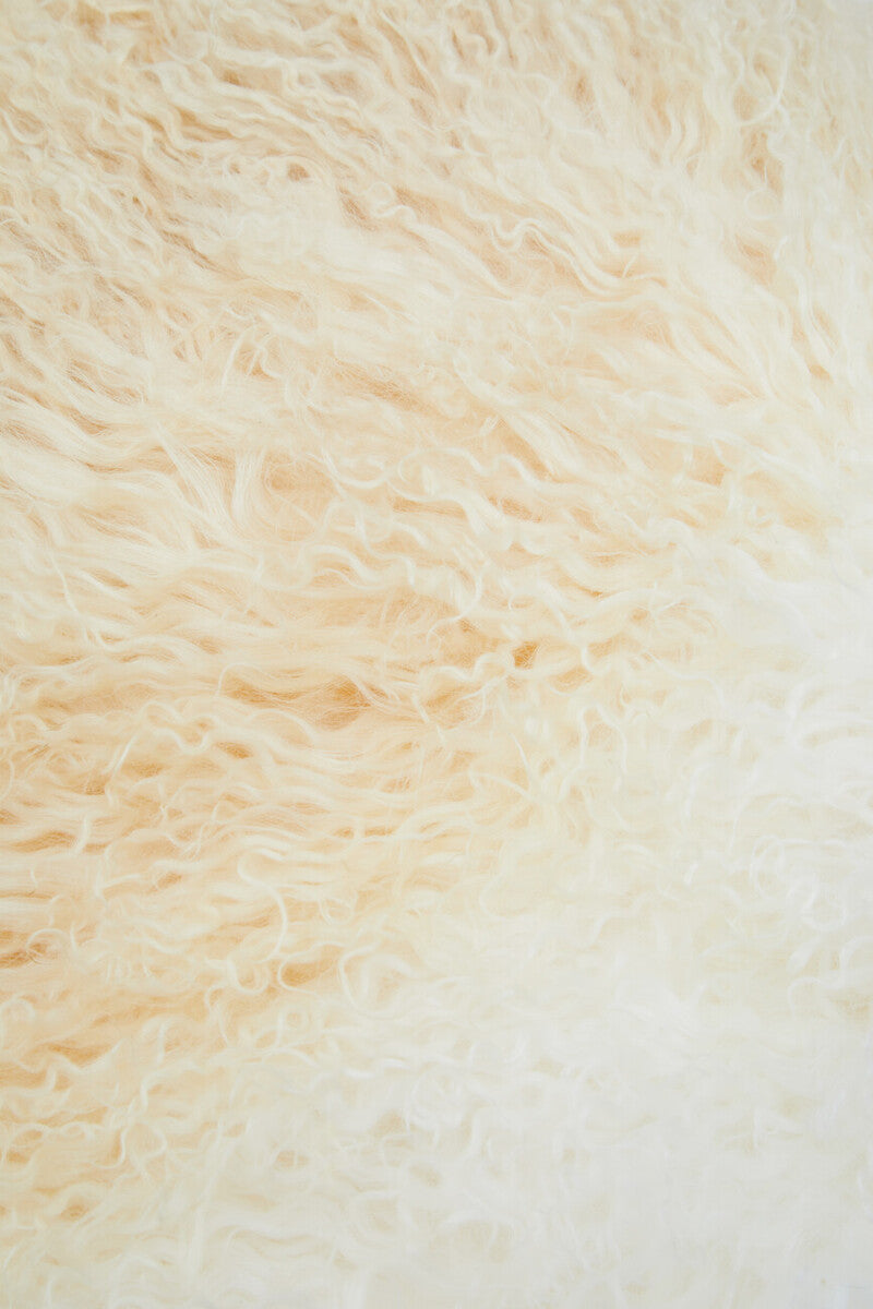 Bosie Real Fur Natural Ombre Square Cushion | Mongolian