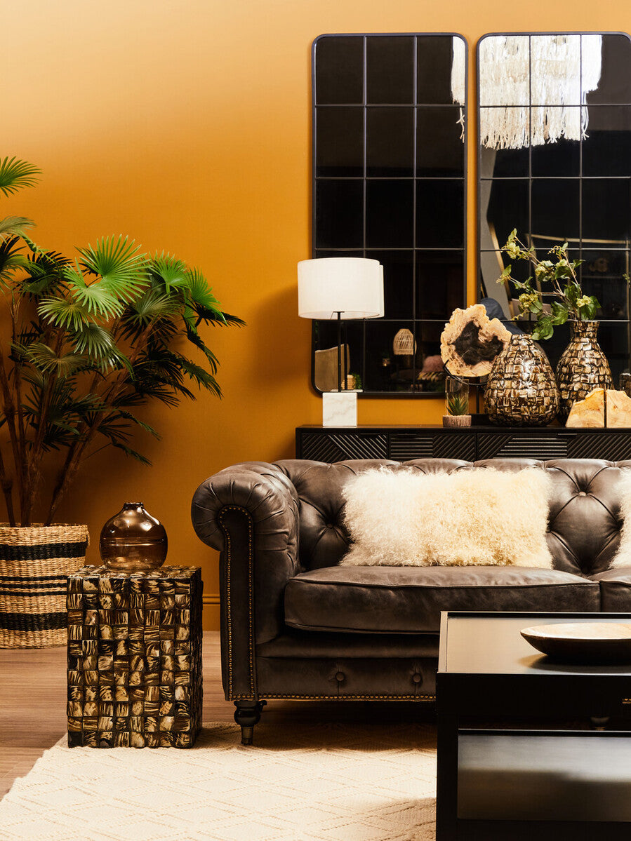Bosie Real Fur Natural Ombre Rectangular Cushion | Mongolian