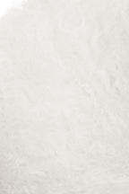 Bosie Real Fur White Round Cushion | Mongolian