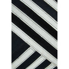 Bosie Black and White Hair on Leather Cushion | Safira