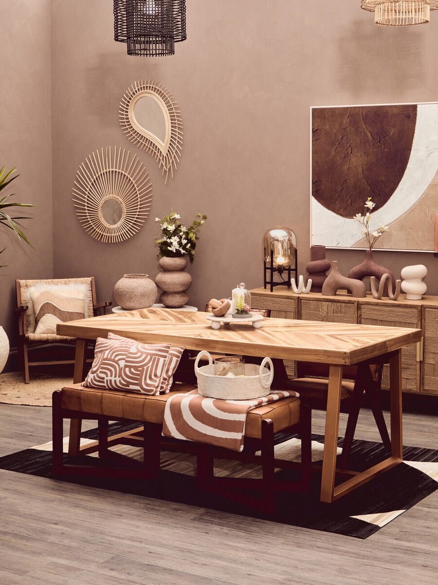 Natural and Terracotta Cushion | Bosie Ozella