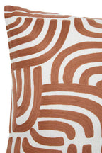 Natural and Terracotta Square Cushion | Bosie Ozella