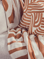 Natural and Terracotta Throw | Bosie Ozella