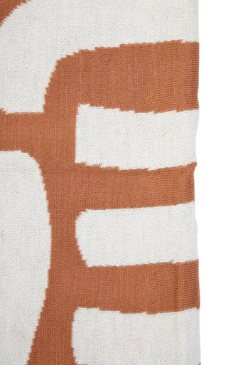 Natural and Terracotta Throw | Bosie Ozella