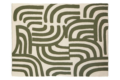 Natural and Green Throw | Bosie Ozella