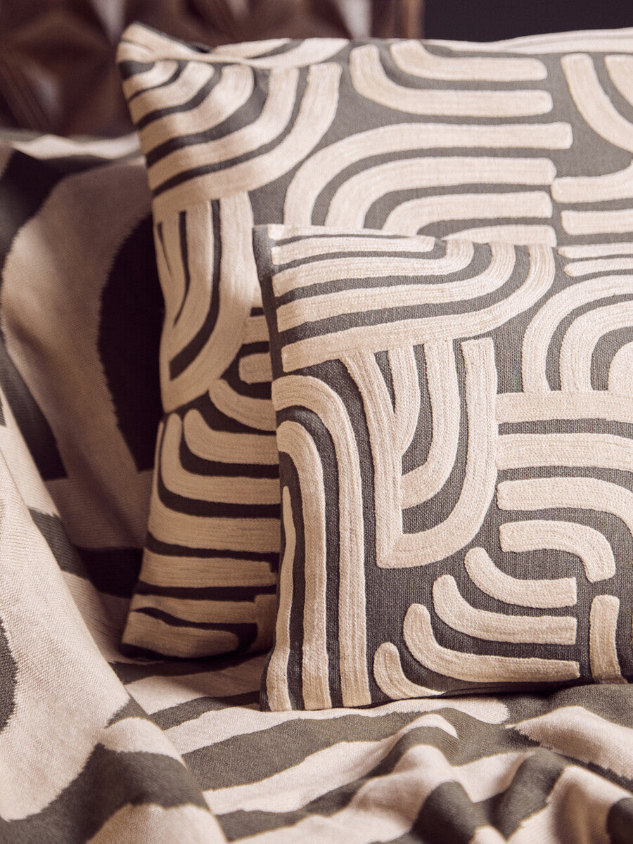 Natural and Green Throw | Bosie Ozella