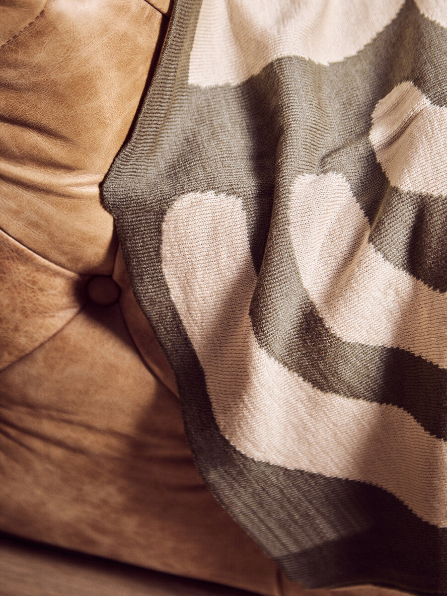 Natural and Green Throw | Bosie Ozella