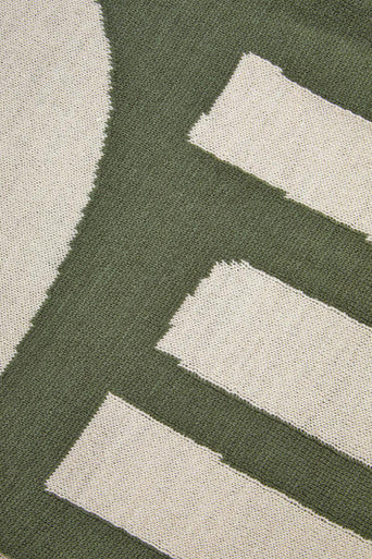 Natural and Green Throw | Bosie Ozella