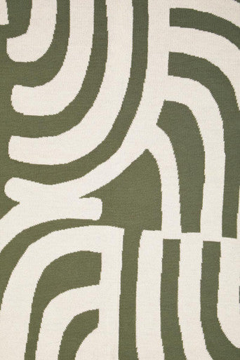 Natural and Green Throw | Bosie Ozella