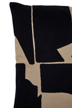 Black and Natural Square Cushion | Bosie Ozella