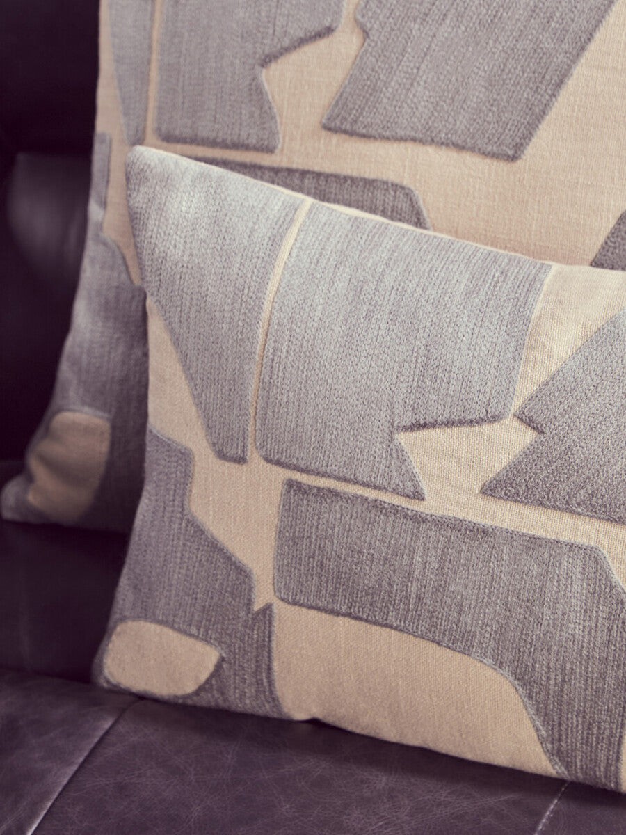 Natural and Grey Square Cushion | Bosie Ozella
