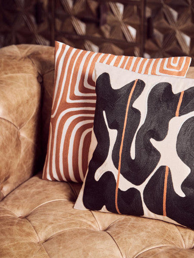 Rust and White Cushion | Bosie Ozella