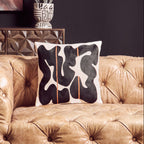 Black and Beige Cushion | Bosie Ozella