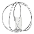 Large Silver Finish Candle Holder | Aura