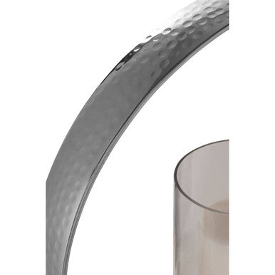 Small Silver Finish Candle Holder | Cirqua