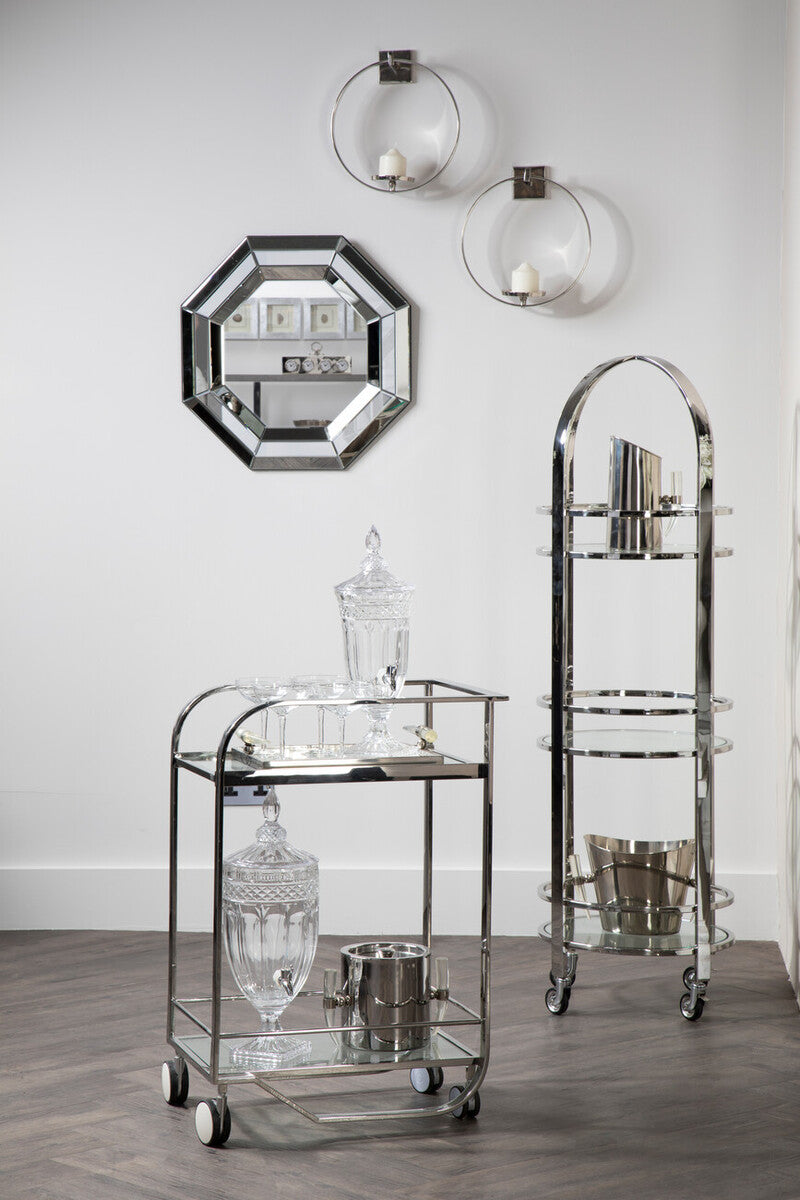 Silver Finish Wall Sconce Candle Holder | Cirqua