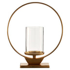 Medium Gold Finish Candle Holder | Cirqua
