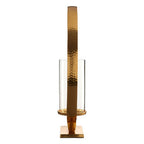 Large Gold Finish Candle Holder | Cirqua
