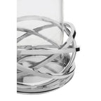 Small Silver Finish Candle Holder | Luna Twist