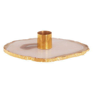 Grey Agate Candle Holder | Bowerbird Agata