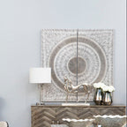 Silver Wood Carving Wall Art | Modello