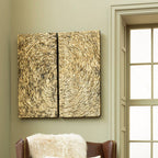 Wood Carving Gold Finish Wall Art | Modello