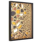 Gold and Black Paper Sculpture Wall Art | Modello