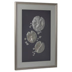 Silver Leaf Design Framed Wall Art | Nason