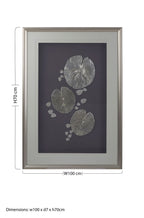 Silver Leaf Design Framed Wall Art | Nason