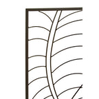 Small Black Metal Frame Leaf Design Wall Art | Trento