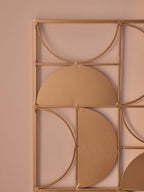 Gold Finish Semicircle Design Wall Art | Trento