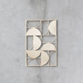 Gold Finish Semicircle Design Wall Art | Trento