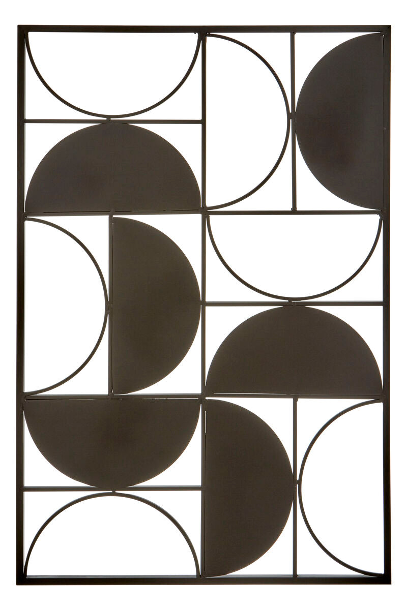 Black Finish Semicircle Design Wall Art | Trento