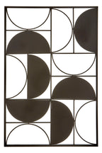 Black Finish Semicircle Design Wall Art | Trento