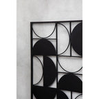 Black Finish Semicircle Design Wall Art | Trento