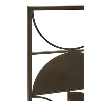 Black Finish Semicircle Design Wall Art | Trento