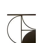 Black Finish Semicircle Design Wall Art | Trento