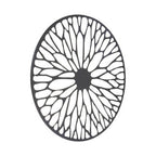 Large Black Metal Floral Design Wall Art | Trento