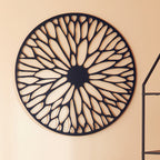 Small Black Frame Floral Design Wall Art | Trento