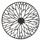 Medium Black Frame Floral Design Wall Art | Trento