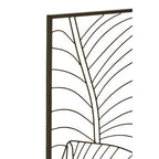 Large Black Leaf Design Wall Art | Trento