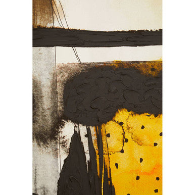 Black and Ochre Wall Art | Astratto